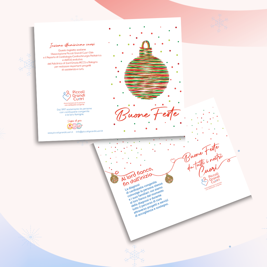 Biglietto di auguri di Natale - Pallina di Natale