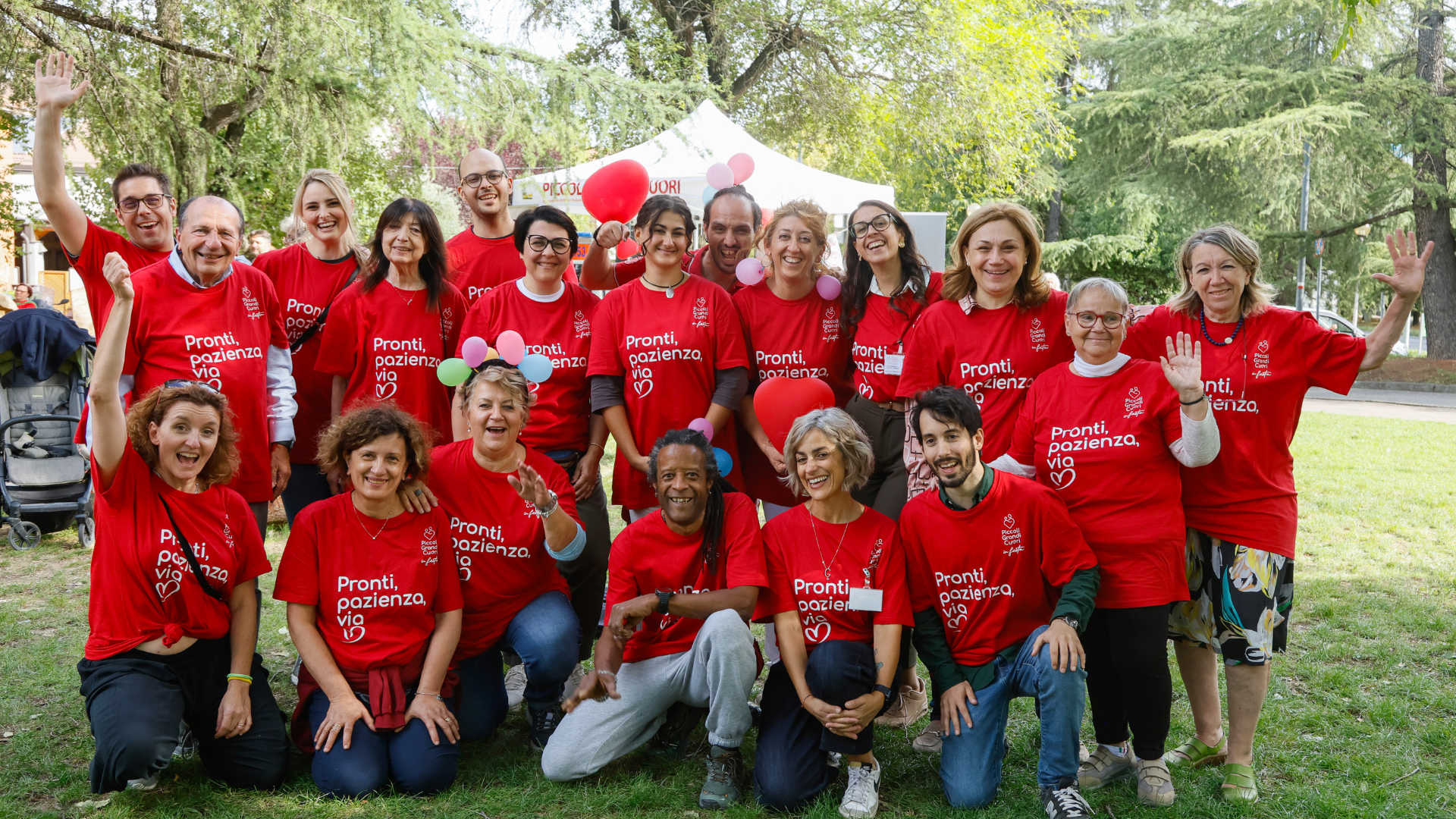 La squadra di Piccoli Grandi Cuori in Festa