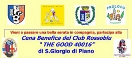 RINGRAZIAMO IL CLUB ROSSOBLU' â€œTHE GOOD 40016â€ di S. Giorgio di Piano, Bologna